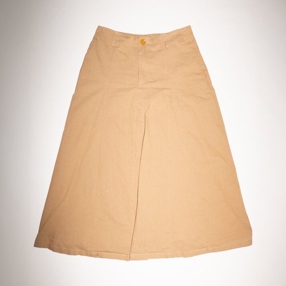 Midi Length Tan/Khaki Skirt, looks like culottes